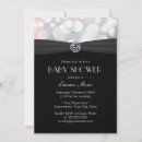 Search for diamond baby shower invitations Silver