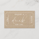 Search for drink voucher Bar ticket