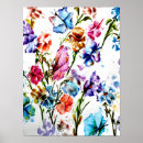 Search for colorful butterflies posters Watercolor