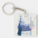 Search for and blue abstract key rings Watercolor