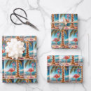 Search for pink flamingo christmas wrapping paper Florida