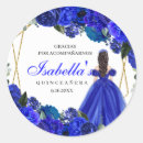 Search for royal blue and gold stickers Quinceanera