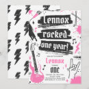 Search for one rocks 1st birthday invitations Rock star birthday
