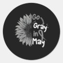 Search for brain cancer grey ribbon stickers Brain tumour awareness