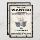 Search for wanted birthday invitations Funny