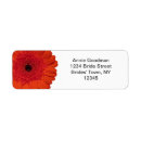 Search for red daisy return address labels Gerber