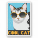 Search for cool cats stickers Blue