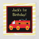 Search for red truck invitations Boys