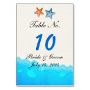 Search for starfish wedding table cards Beach