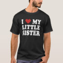 Search for i love my sister tshirts Red