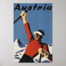 Search for vintage skiing advertising posters Austria