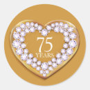 Search for 75 years stickers Gold