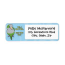 Search for parakeet return address labels Green