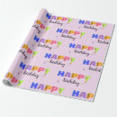 Search for letter wrapping paper Happy