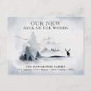 Search for mountain moving announcement cards Rustic country forest woods