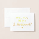 Search for junior bridesmaid cards Elegant