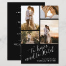 Search for to have and to hold wedding invitations Black and white