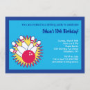 Search for bowling alley birthday invitations Boy