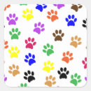 Search for paw print design stickers Tracks