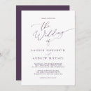 Search for plum purple invitations Minimalist