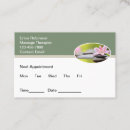 Search for massage therapy appointment cards Medical
