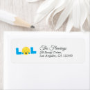 Search for emoji return address labels Cute