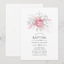 Search for white and silver christening invitations Pink