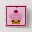 Search for cherry cupcake badges Kawaii