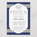 Search for blue silver prince baby shower invitations For kids