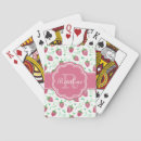 Search for strawberry playing cards Pink