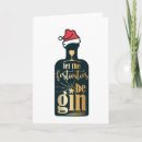 Search for gin christmas cards Humour