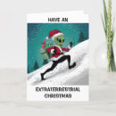 Search for alien christmas cards Cartoon