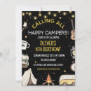 Search for bonfire birthday invitations Boy camping birthday