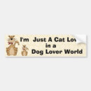 Search for cat lover bumper stickers Animal