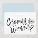 Search for friend of groom invitations Black and white