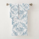Search for floral bath towels Toile de jouy