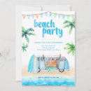 Search for retro surfboard invitations Beach