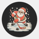 Search for hockey family stickers Santa