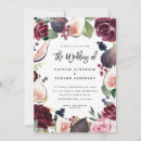 Search for burgundy purple wedding invitations Elegant