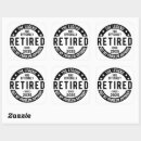 Search for no problem stickers Retirement