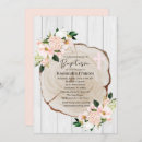 Search for foliage christening invitations Rustic