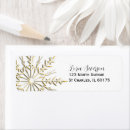 Search for snow flake return address labels Elegant