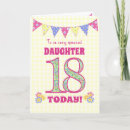 Search for daughters 18th birthday cards Pretty