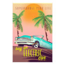 Search for electric car posters Vintage