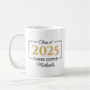 Search for graduating senior mugs Black and gold