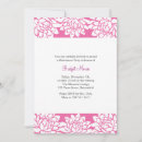 Search for pink white retirement invitations Modern