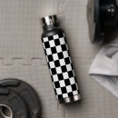 Search for black and white checkered water bottles Retro