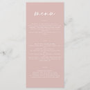 Search for blush pink wedding menus Simple