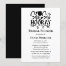 Search for sip sip hooray bridal shower invitations Champagne