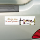Search for glasses bumper stickers Red